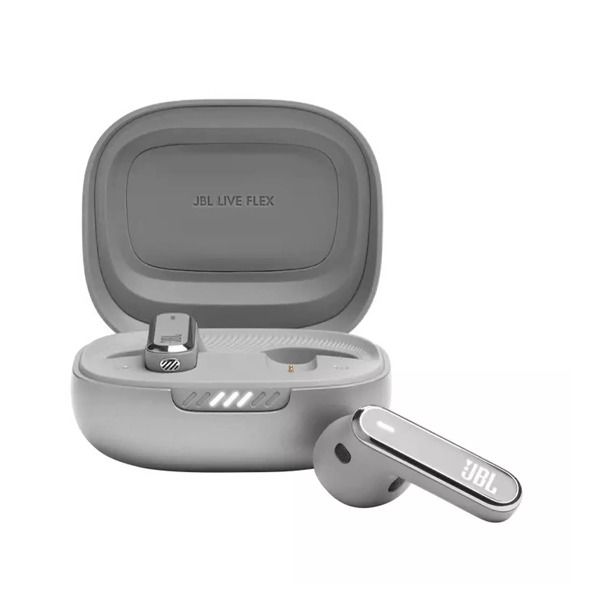 سماعات أذن JBL Live Flex مع خاصية إلغاء الضوضاء التكيفي | فضي سماعات أذن JBL Live Flex مع خاصية إلغاء الضوضاء التكيفي | فضي